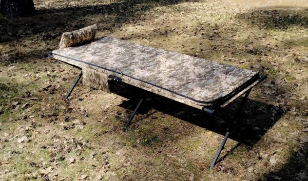 НАТО Розкладачка 196x66 армійська розкладна похідна матрац, подушка, чохол, колір мультикам